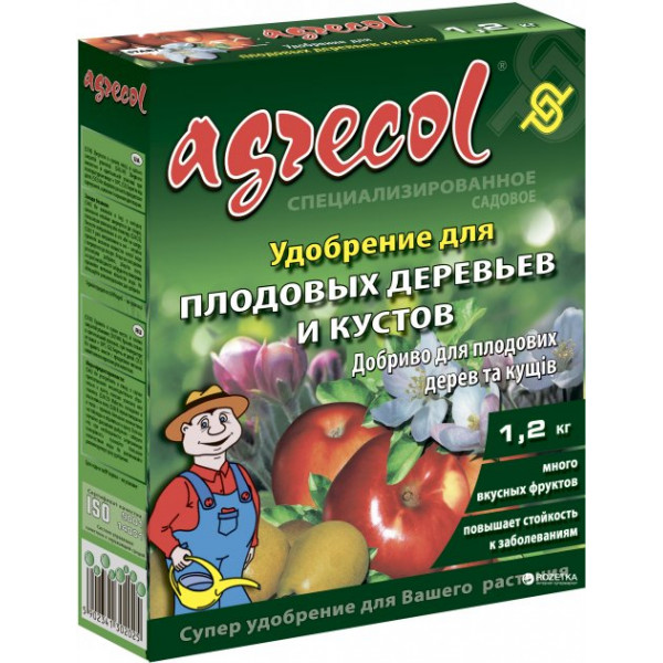 Добриво Agrecol для плодових дерев і чагарників / 1,2 кг Добриво Agrecol для плодових дерев і чагарників / 1,2 кг