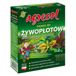 Добриво Agrecol для живоплотів, дерев та кущів / 1,2 кг