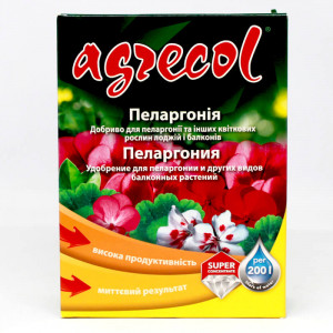 Добриво Agrecol для пеларгоній / 0,2 кг