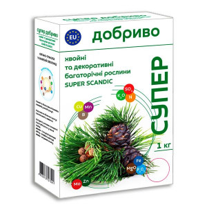 Удобрение для хвойных и декоративных многолетних растений SUPER SCANDIC Удобрение для хвойных и декоративных многолетних растений SUPER SCANDIC
