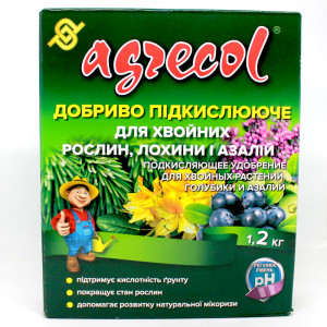 Подкисляющее удобрение Agrecol для хвойных, голубики, азалий / 1,2 кг Подкисляющее удобрение Agrecol для хвойных, голубики, азалий / 1,2 кг